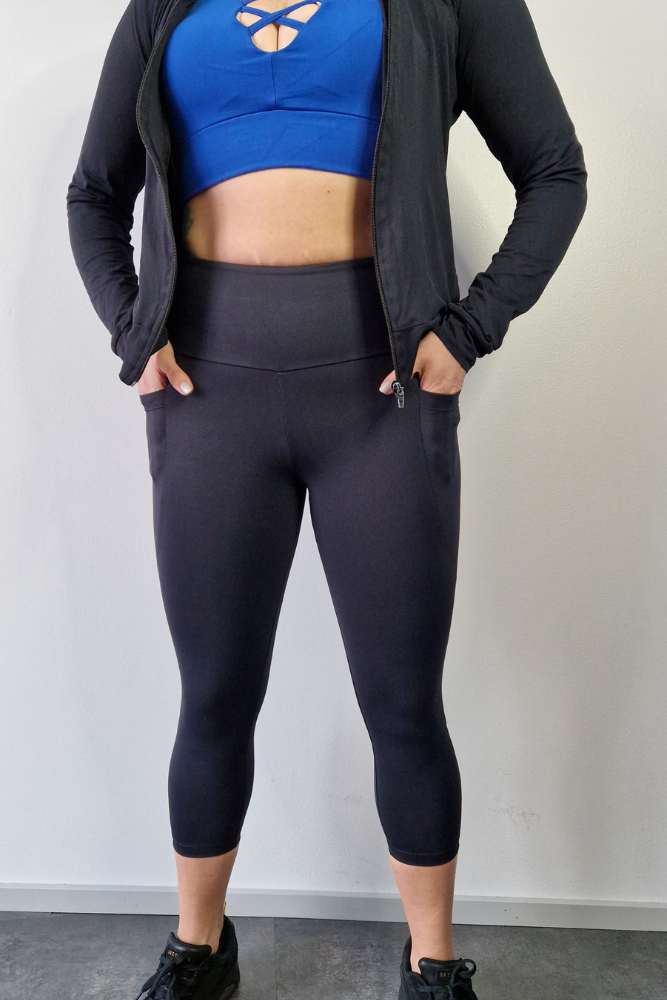 SUPLEX® Flow korkeavyötäröiset taskulliset capri leggingsit