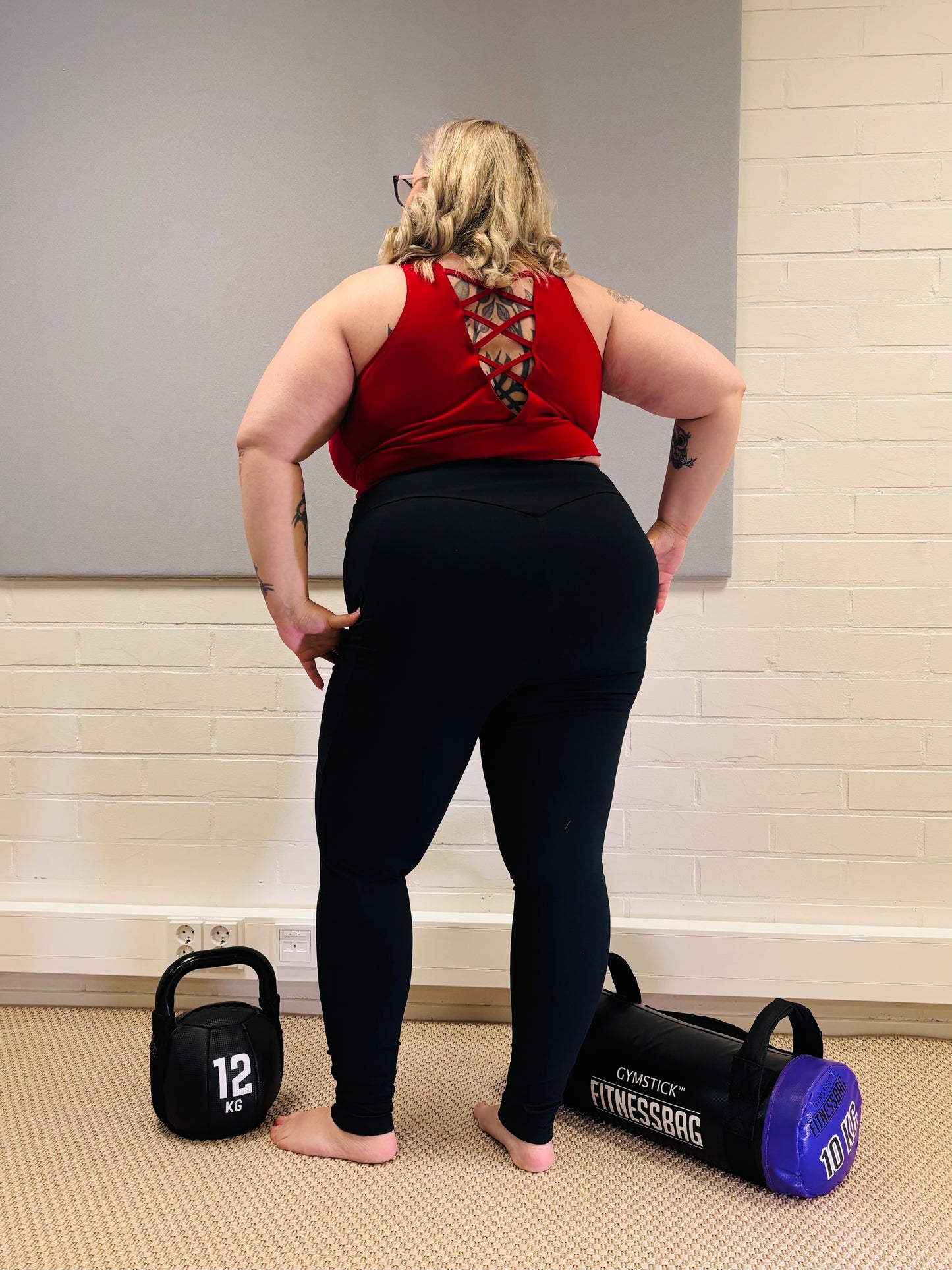 SUPLEX® Original korkeavyötäröiset taskulliset leggingsit - musta