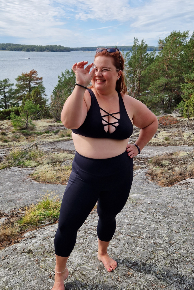 SUPLEX® Flow korkeavyötäröiset taskulliset capri leggingsit