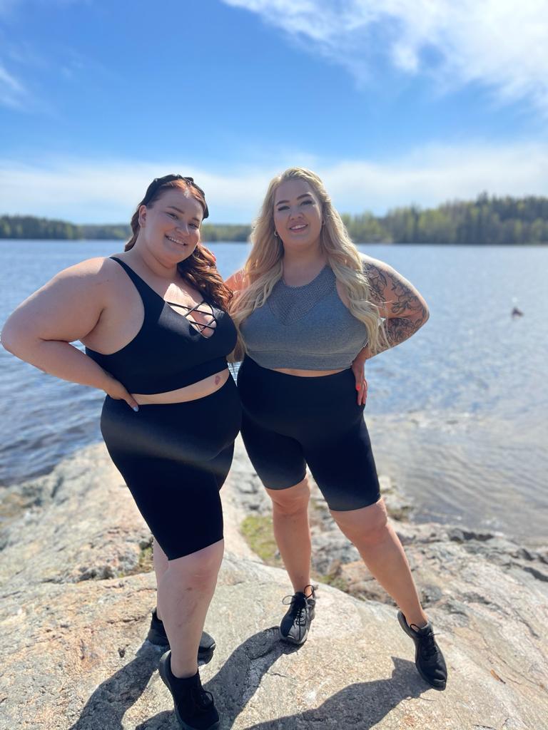 SUPLEX® Flow korkeavyötäröiset taskulliset bikershortsit - grafiitin musta