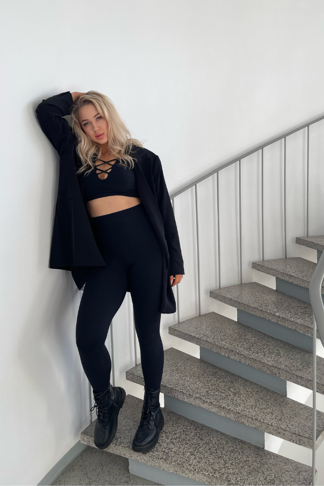 SUPLEX® Flow extra korkeavyötäröiset leggingsit - grafiitin musta