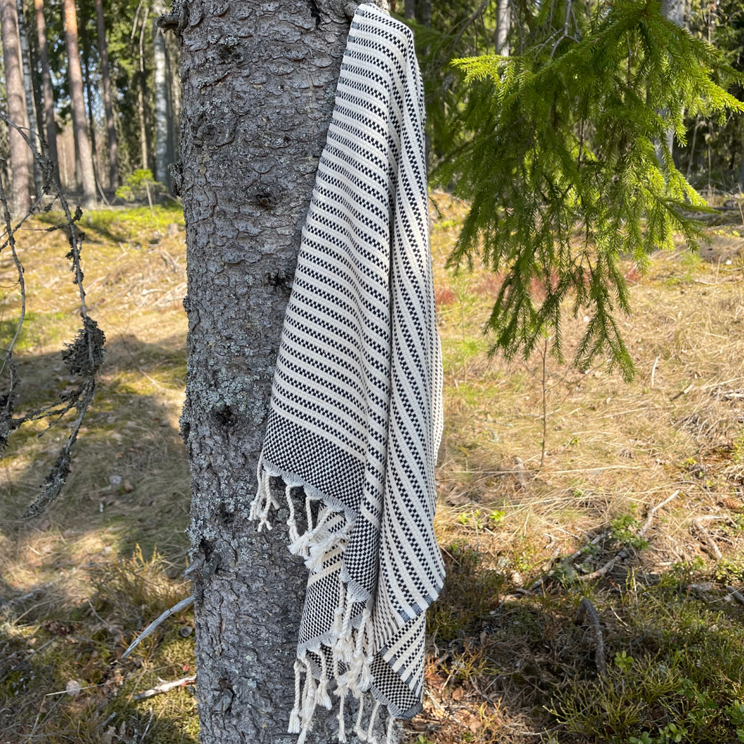 Hamam käsipyyhe Hailuoto, Musta