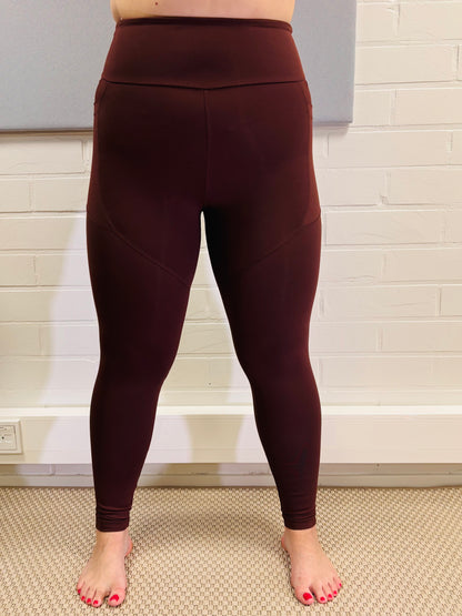 SUPLEX® Maxxi Power korkeavyötäröiset taskulliset leggingsit - ruskea
