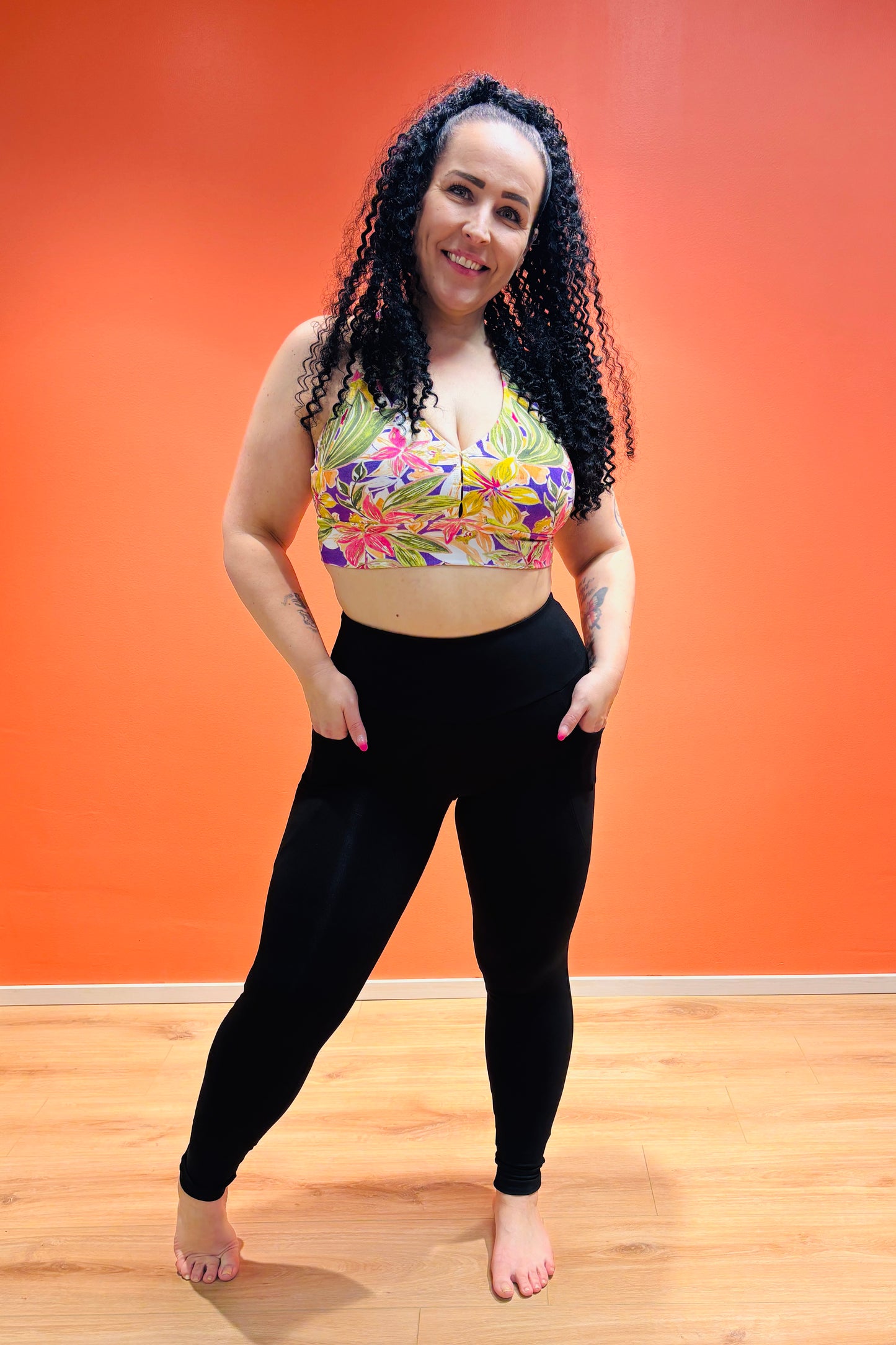 SUPLEX® Original korkeavyötäröiset taskulliset leggingsit - musta (uusi kangas)