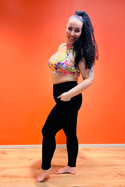 SUPLEX® Original korkeavyötäröiset taskulliset leggingsit - musta (uusi kangas)