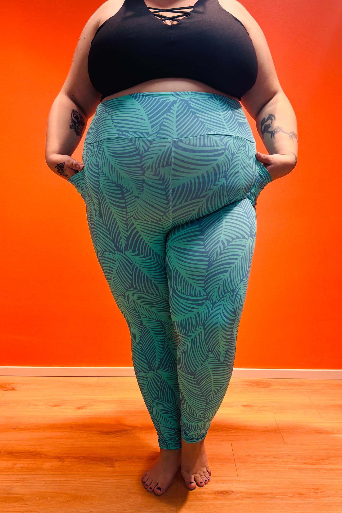 Green Leaf SUPLEX® Flow taskulliset korkeavyötäröiset leggingsit