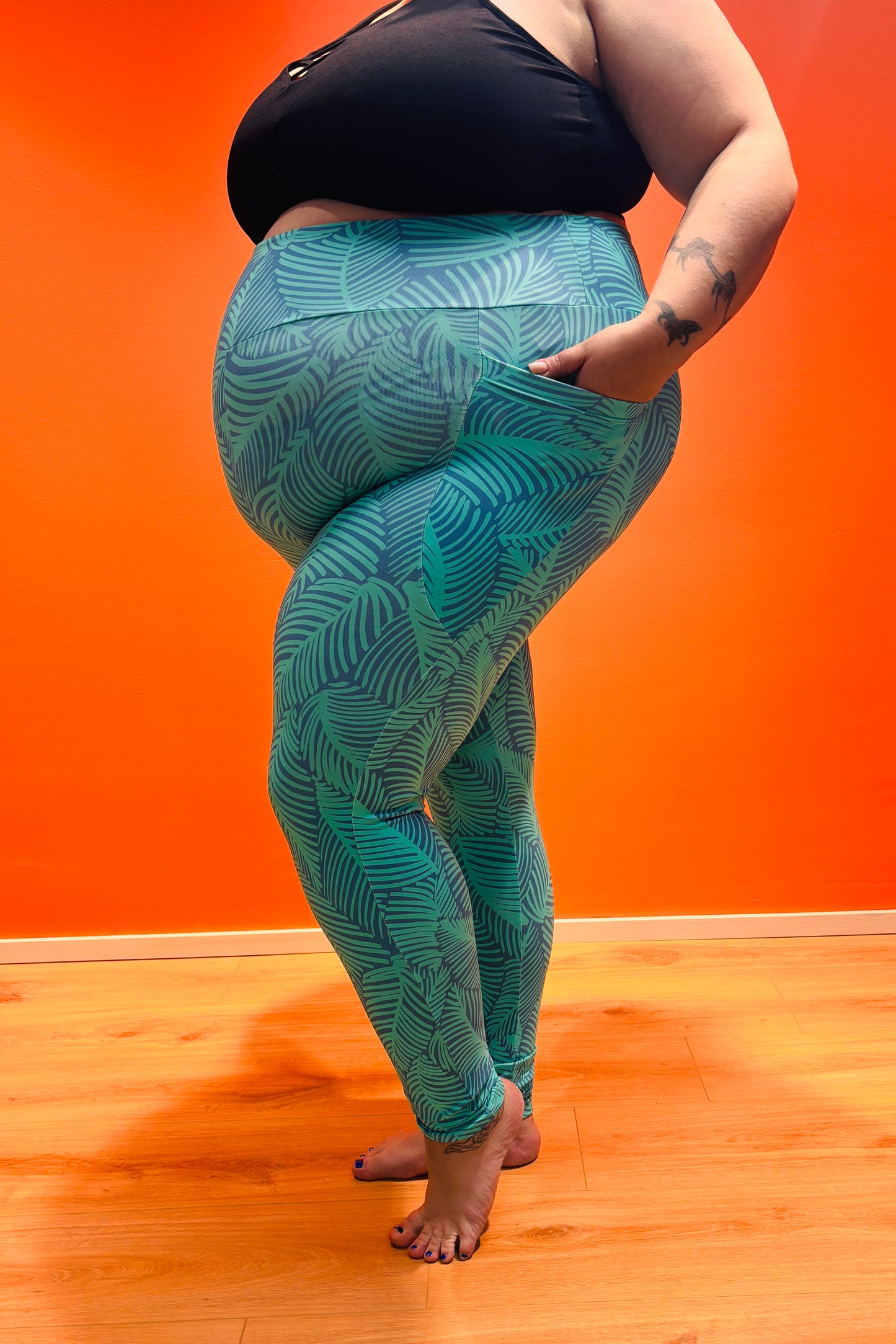 Green Leaf SUPLEX® Flow taskulliset korkeavyötäröiset leggingsit