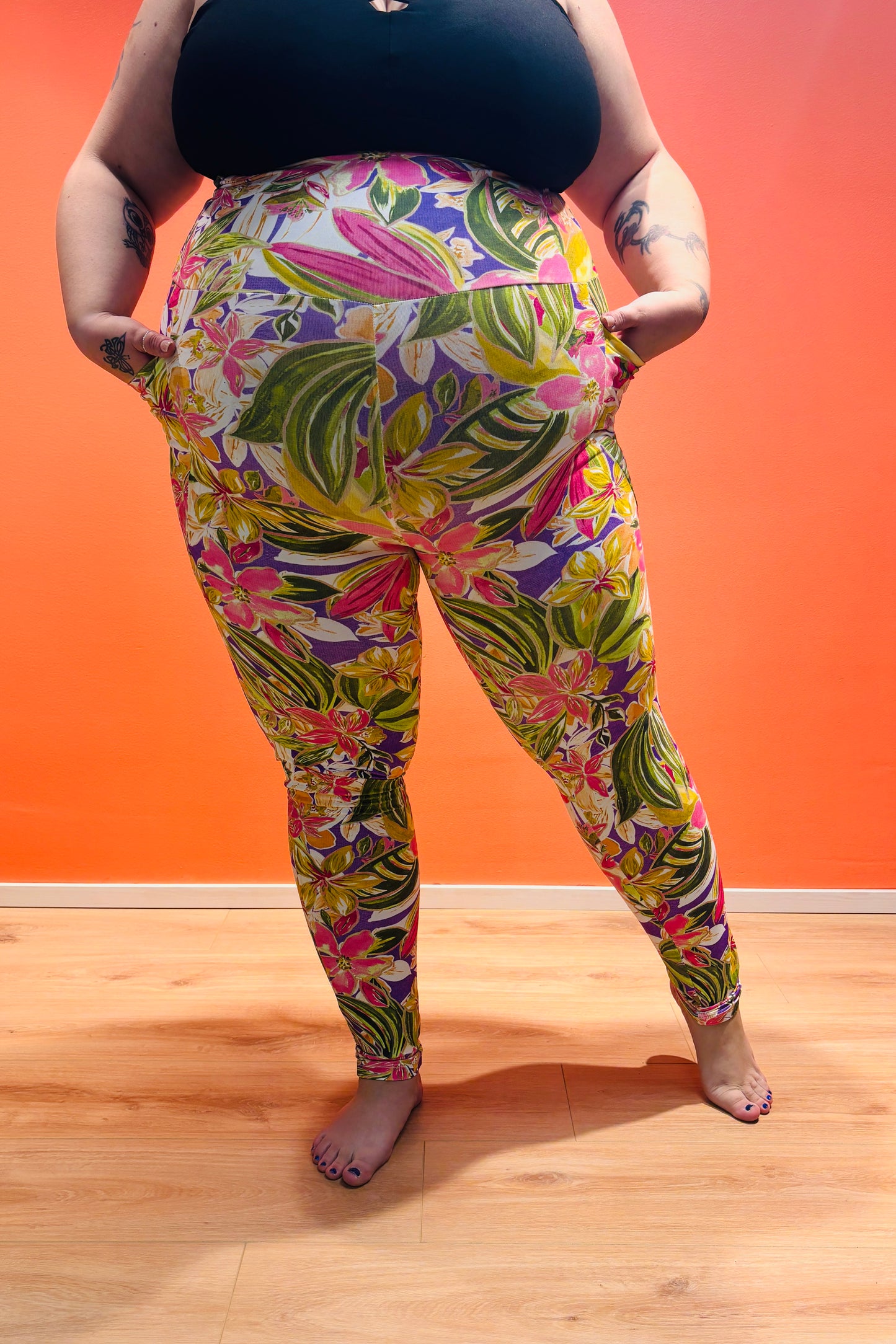 Flower SUPLEX® Flow taskulliset extrakorkeavyötäröiset leggingsit