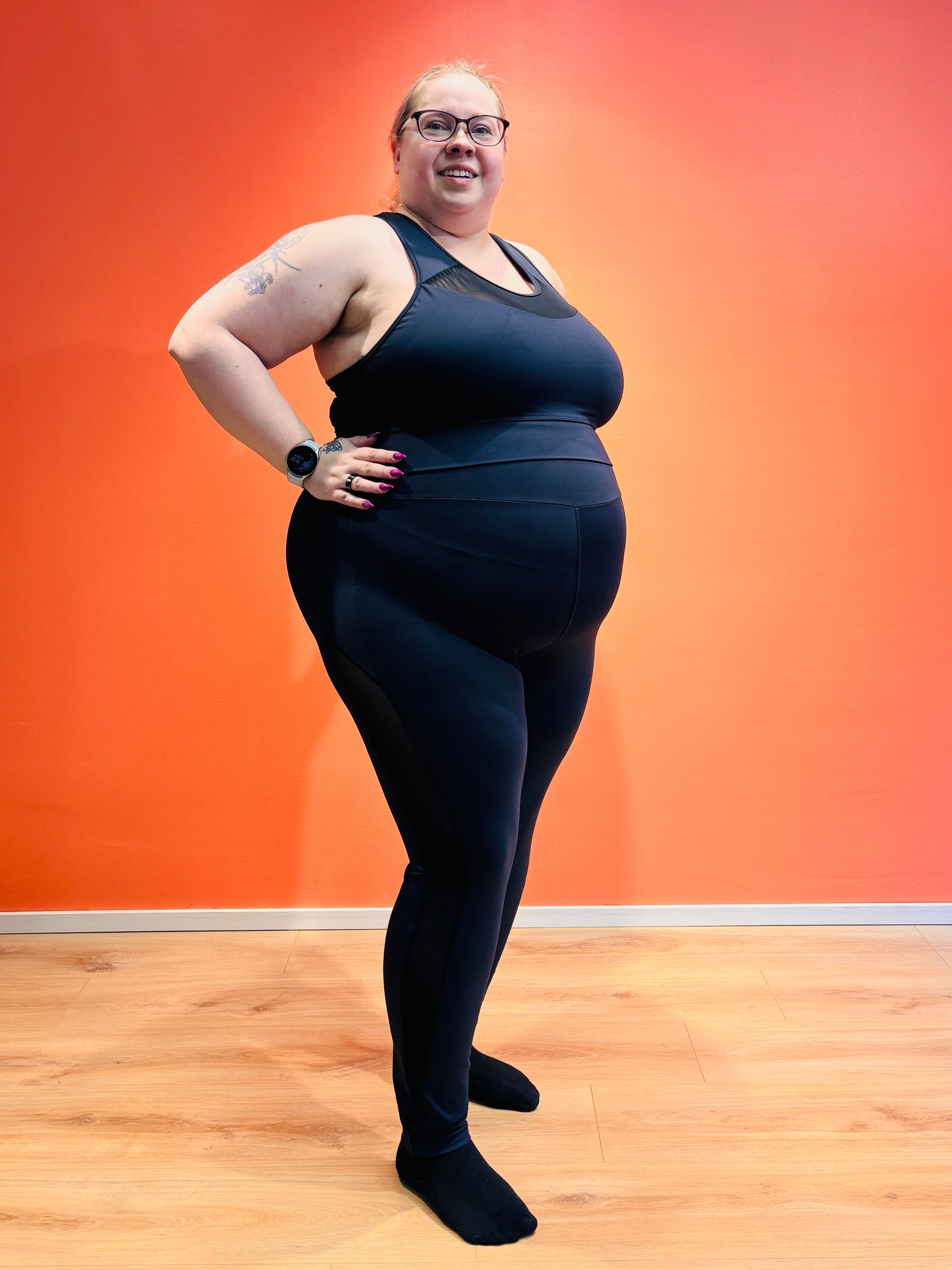 SUPLEX® Flow korkeavyötäröiset Mesh leggingsit - grafiitin musta