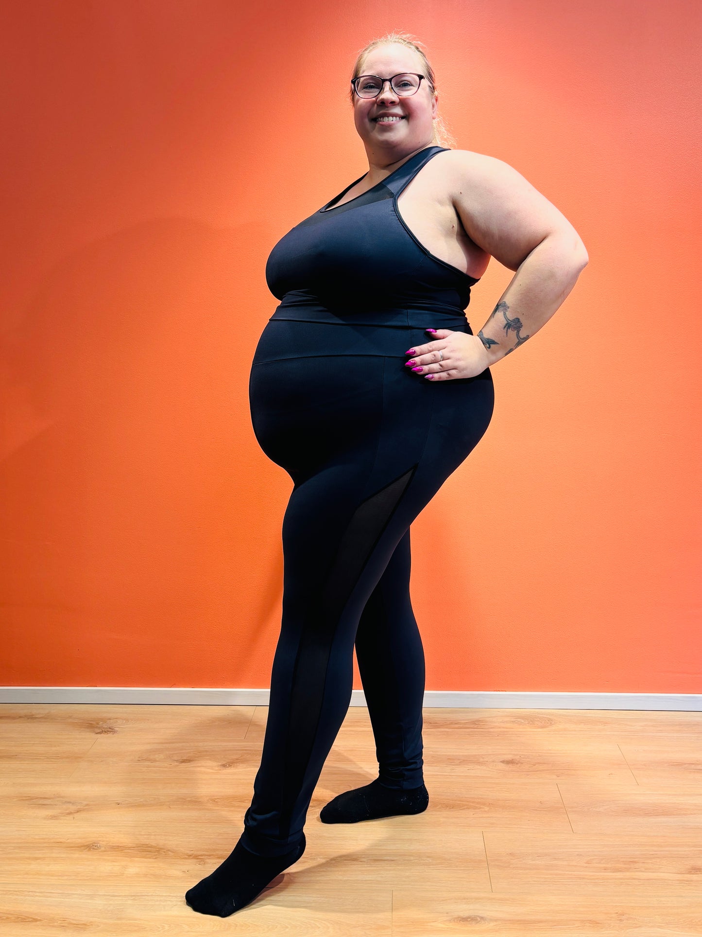 SUPLEX® Flow korkeavyötäröiset Mesh leggingsit - grafiitin musta