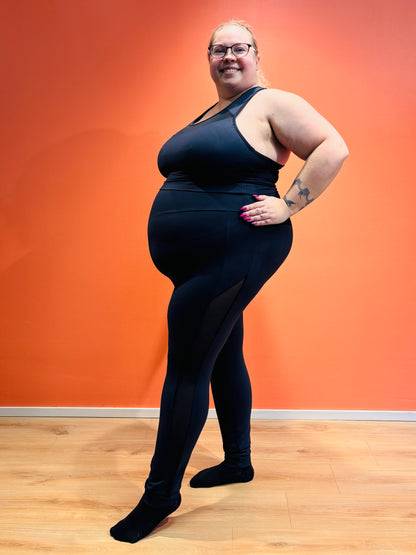 SUPLEX® Flow korkeavyötäröiset Mesh leggingsit - grafiitin musta