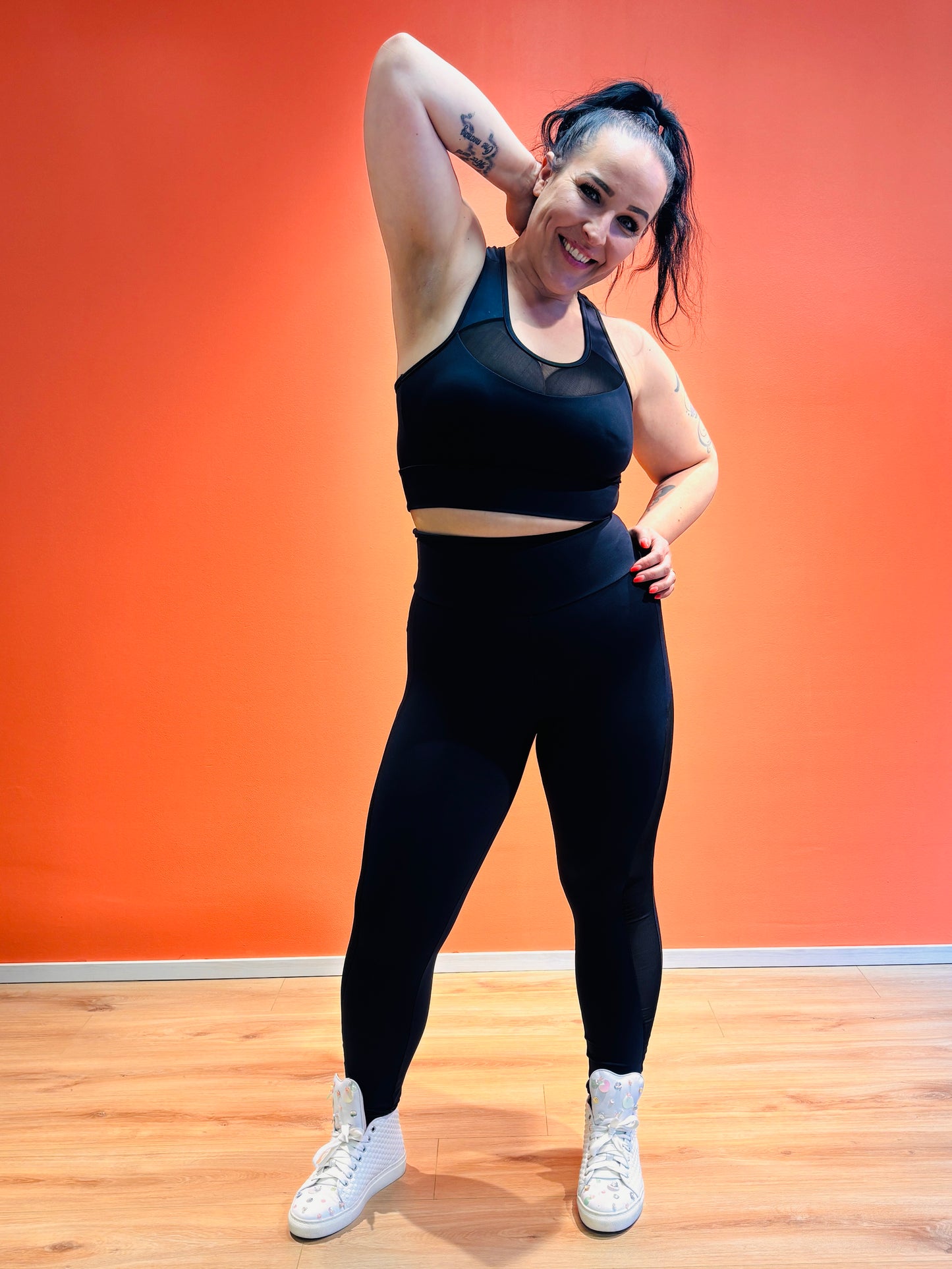 SUPLEX® Flow korkeavyötäröiset Mesh leggingsit - grafiitin musta