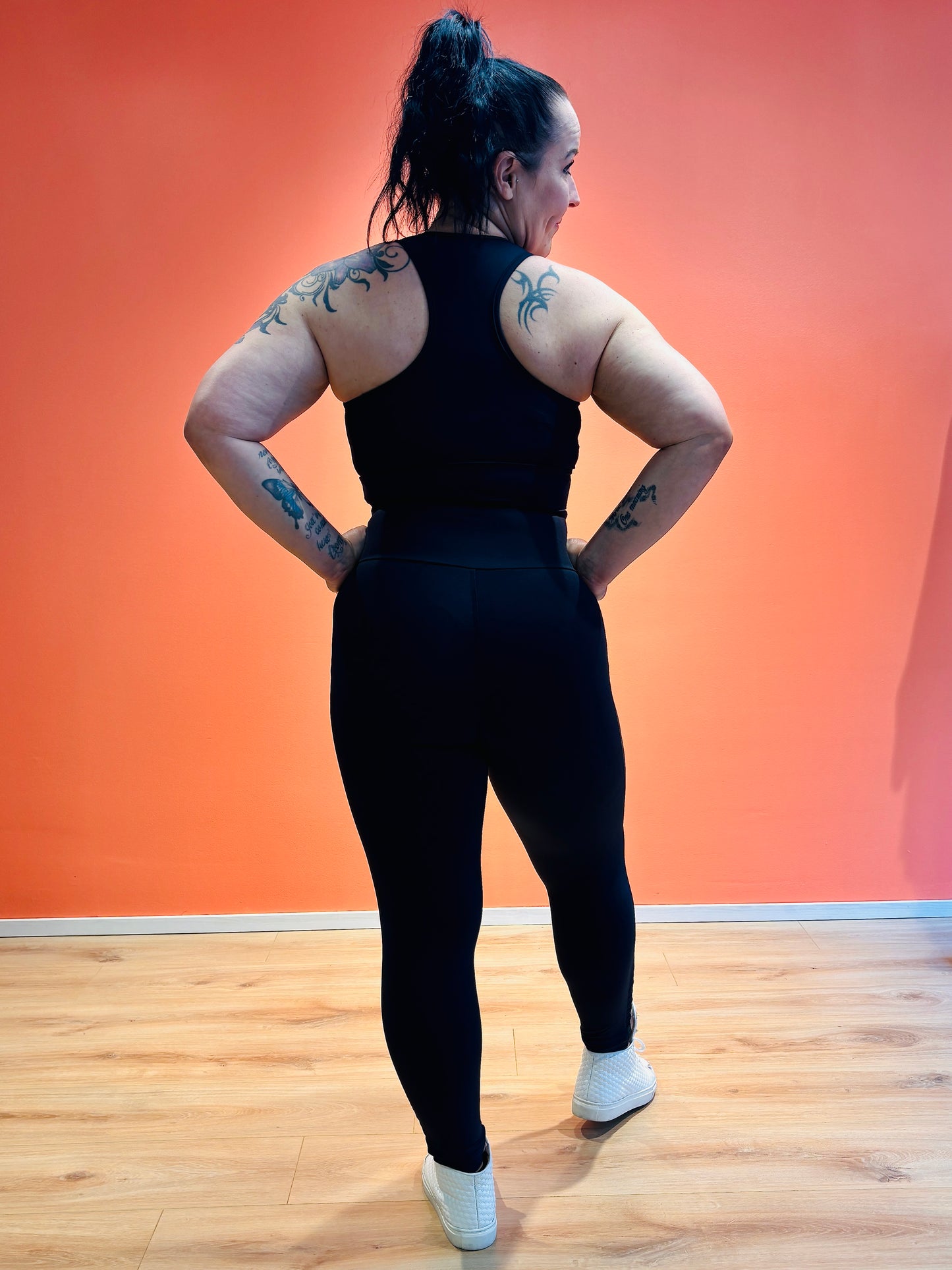 SUPLEX® Flow korkeavyötäröiset Mesh leggingsit - grafiitin musta