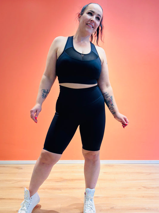 SUPLEX® Flow extra korkeavyötäröiset bikershortsit - grafiitin musta