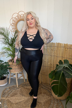 Lataa kuva Galleria-katseluun, *** ENNAKKOTILAUS *** Wetlook leggingsit, Musta - TOIMITUSAIKA-ARVIO VKO 51-52
